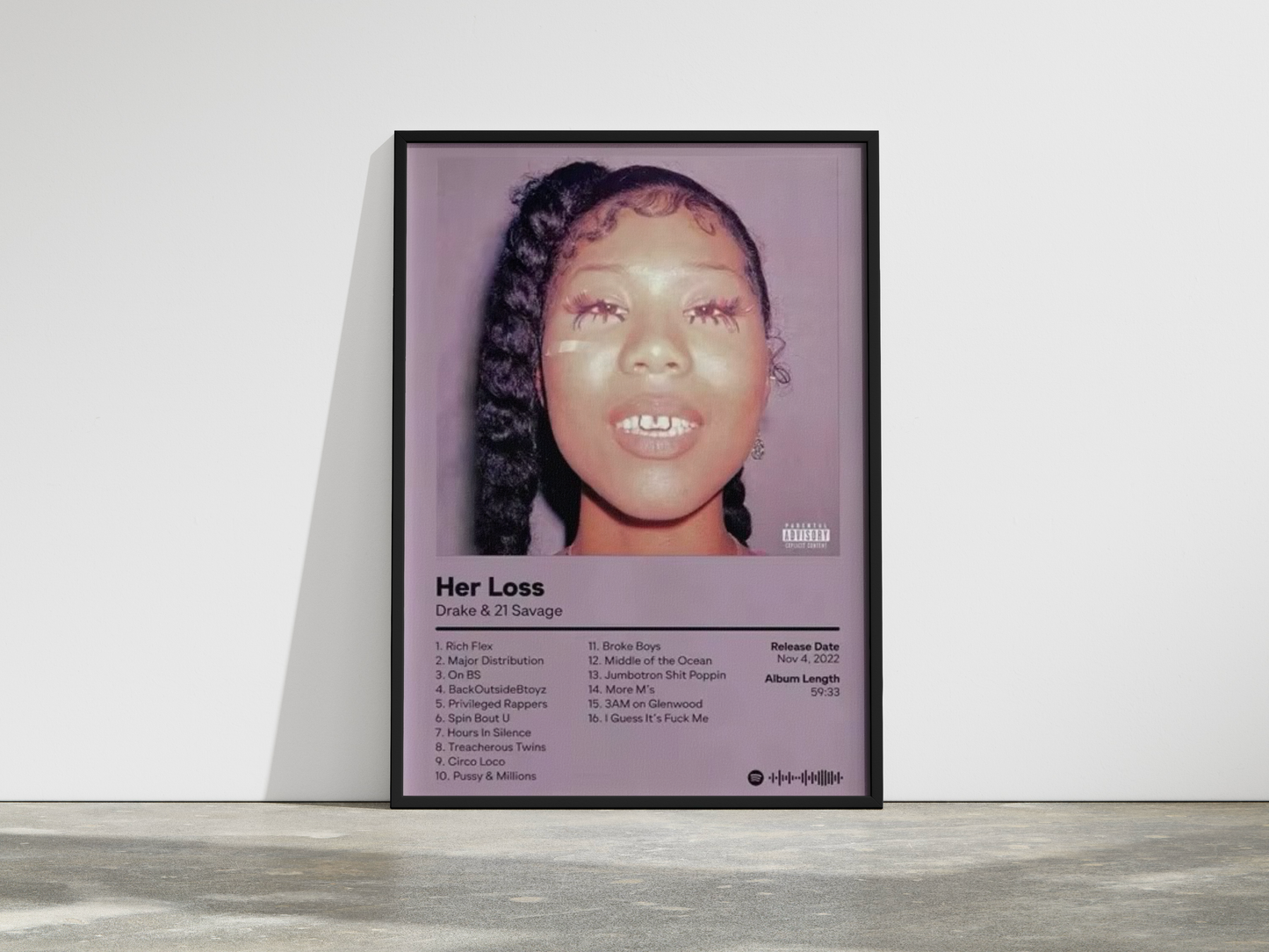 Drake Cover Her Loss - Urban Posters