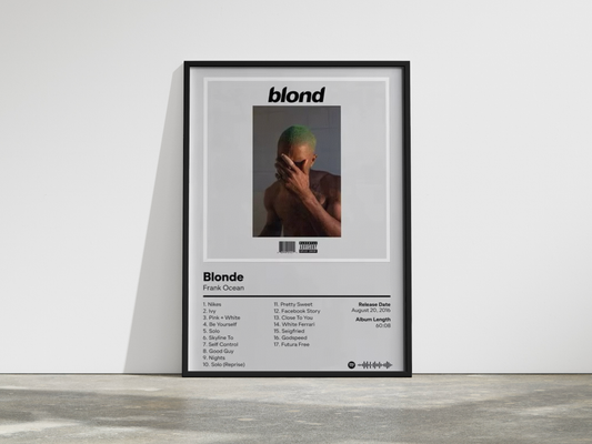 Frank Ocean Cover Blonde - Urban Posters